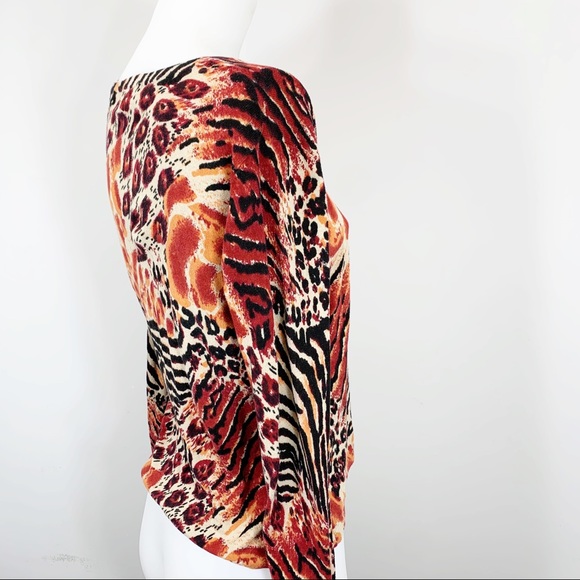Lou Lou Animal Print top sz Medium - Picture 4 of 4